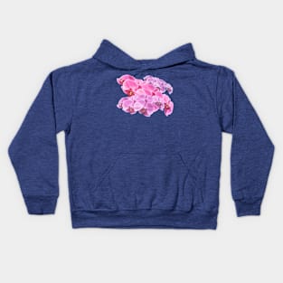 Pink Orchid Flowers Kids Hoodie